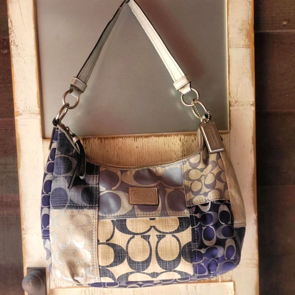 Coach Blue Patch Bag